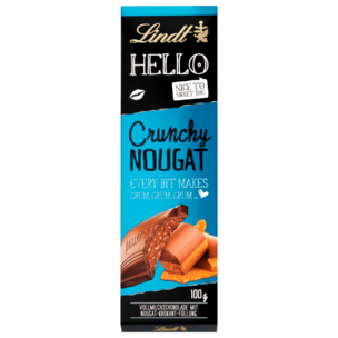 Lindt Hello Schokolade Crunchy Nougat 100g